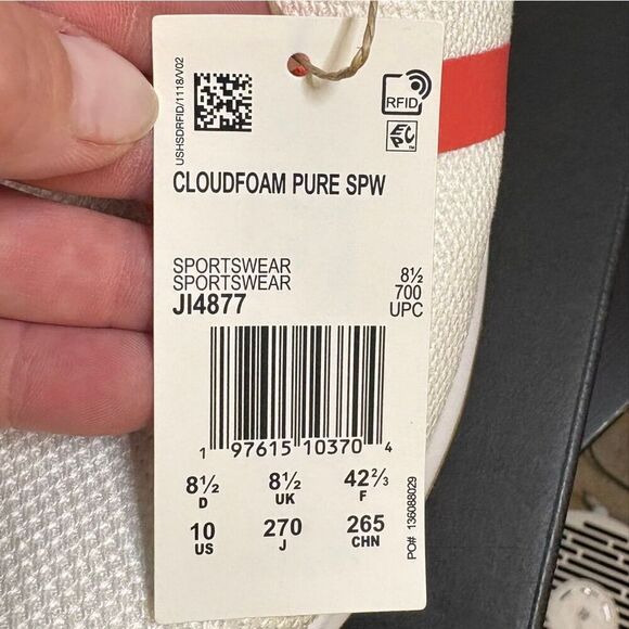 Adidas #Cloudfoam Pure Sneaker NEW Size 10 - Picture 3 of 7